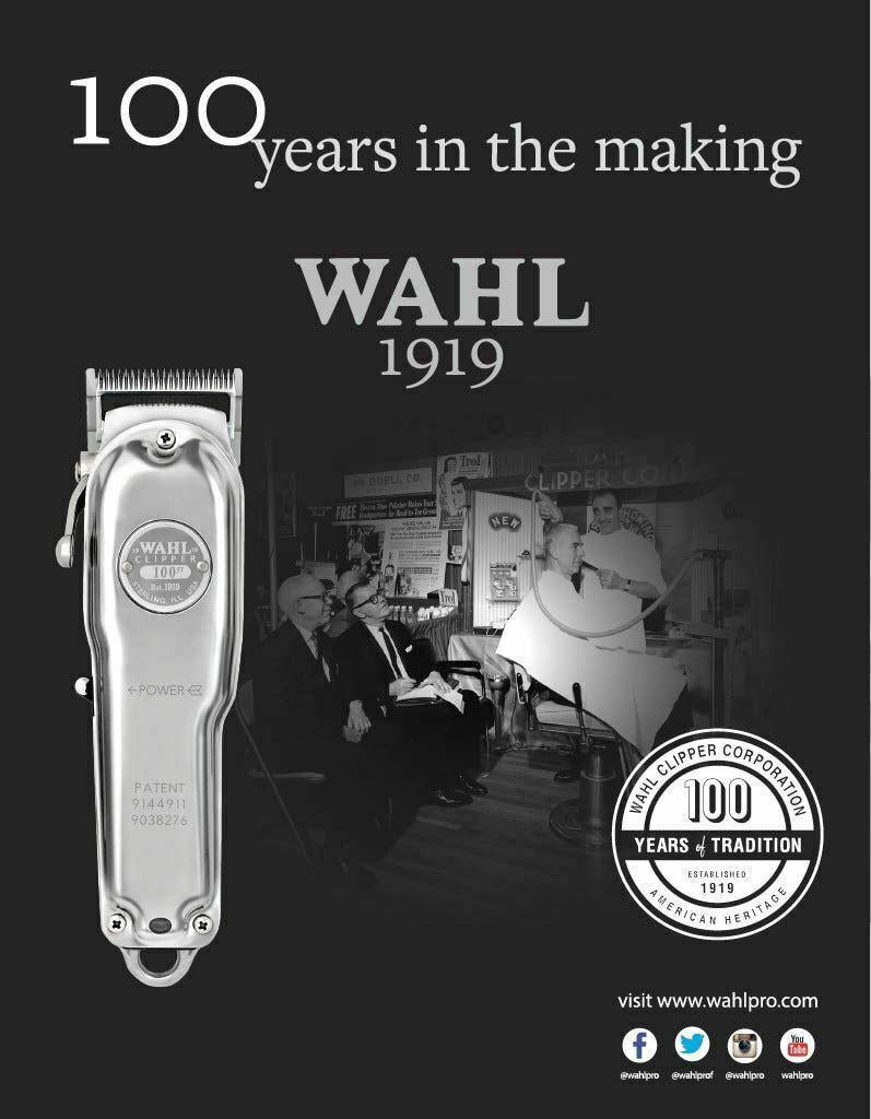 Wahl 1919 100th Year Anniversary Cordless/Cord Senior Clipper, #81919 Brand New