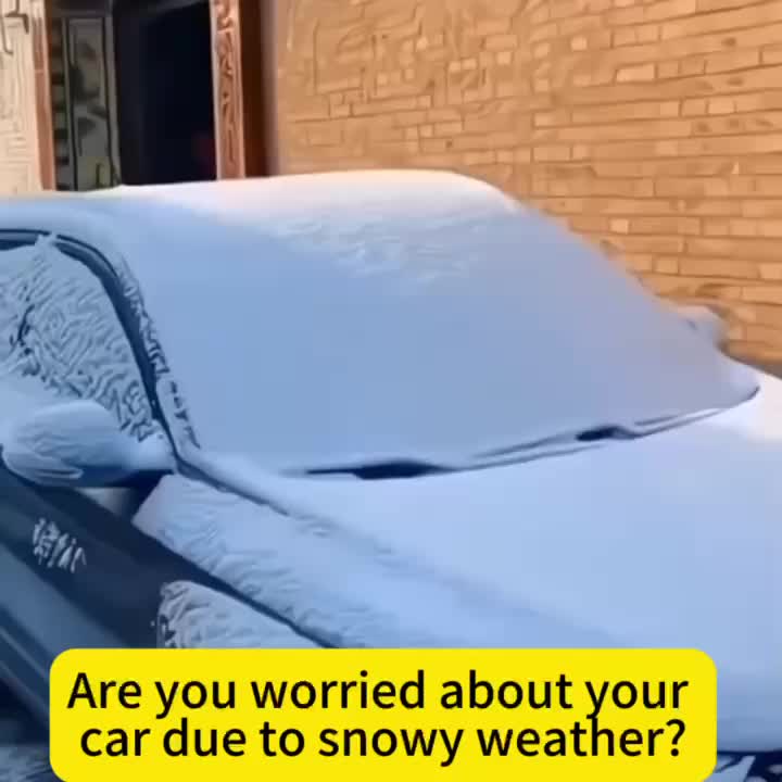 Car Snow Cover Sunshade,Thickened Car Snow Visor 9 Magnets Are Strongly Fixed, Protecting The Car's Front Windshield From Sunlight, UV And Snow, Etc.