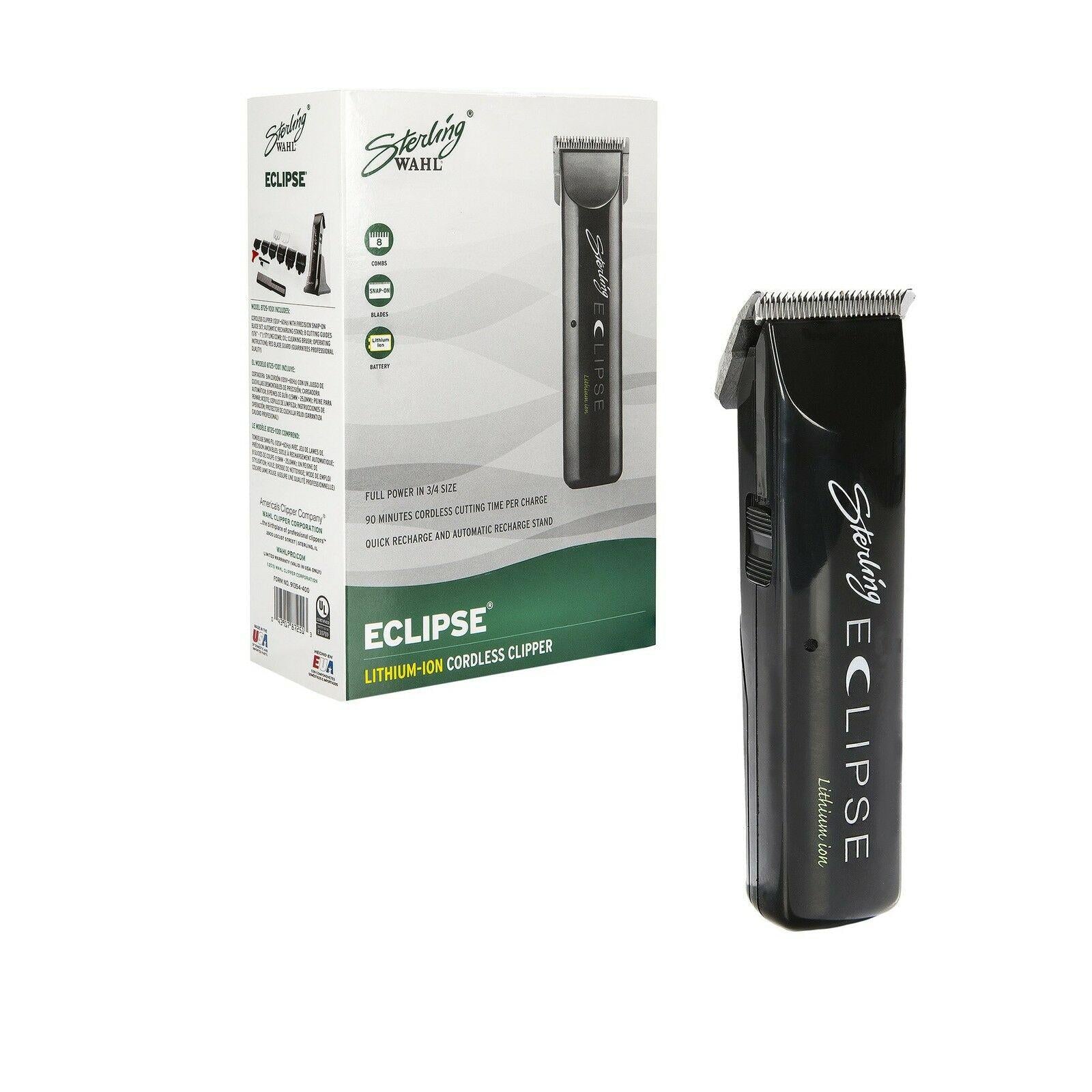 Wahl Professional Sterling Eclipse Lithium Ion Cordless Clipper #8725-1001  G...