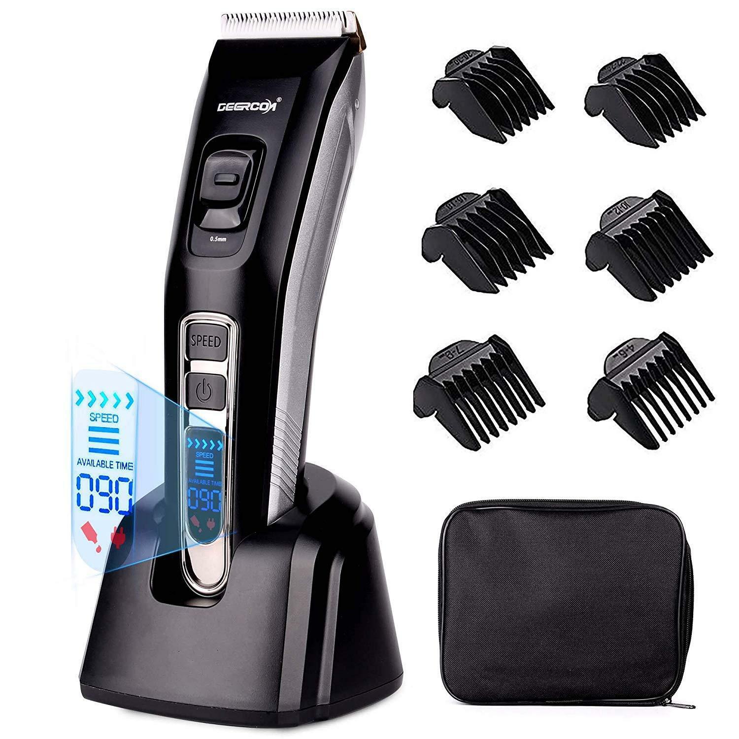 Machine Cut Hair Professional LED Screen Blades Ceramic ium