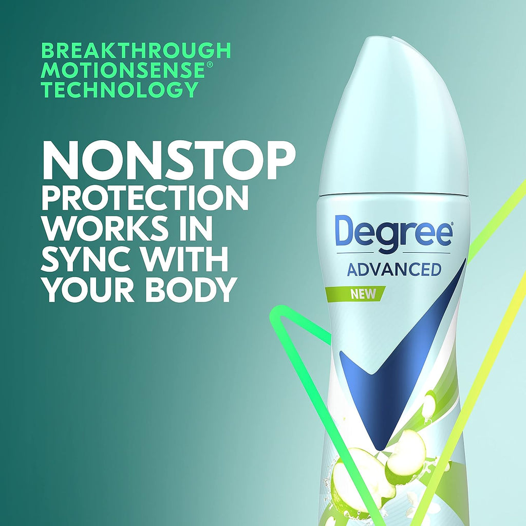 Degree Antiperspirant Spray Deodorant for Women Apple &amp; Gardenia 72-Hour Protection, 3.8 Ounce (Pack of 3)