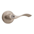 Balboa Satin Nickel Keyed Entry Door Lever with Microban Antimicrobial Technology