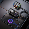 81W Fast Car CharThe Front And Rear Of The 6-port Expansion Car Are Charged Simultaneously 1 Type-C 2 USB 59.06inch Extension Cable Anti-slip Clamp