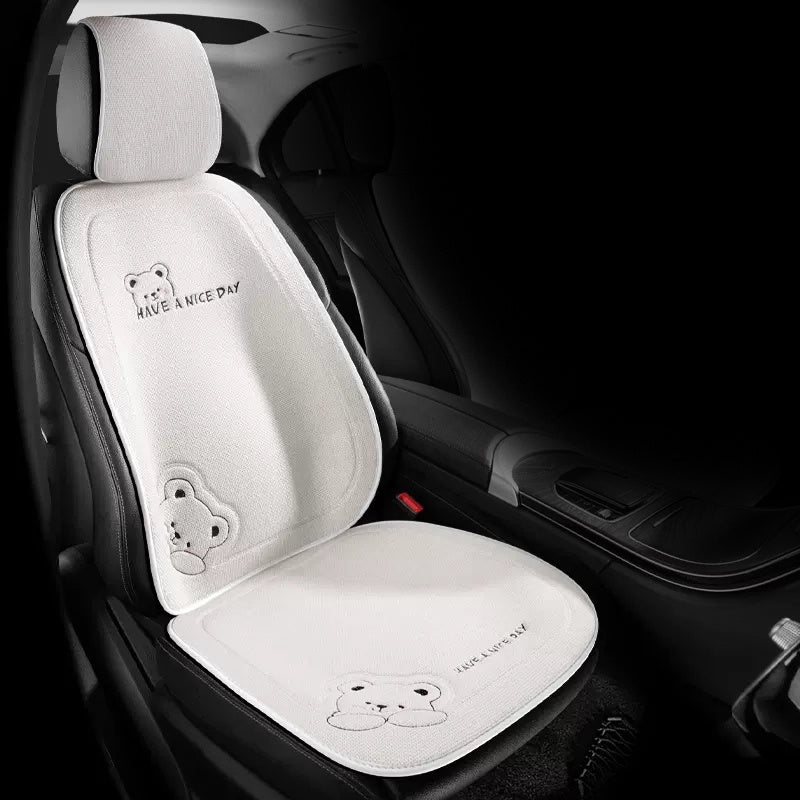 Car seat cartoon cute four seasons pad car butt pad simple car pad car seat pad back row non-slip breathable seat cover  car accessories