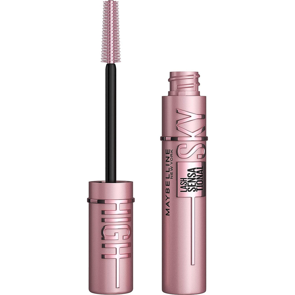 Maybelline New York Lash Sensational Sky High Washable Mascara Makeup, Volumizing, Lengthening, Defining, Curling, Multiplying, Buildable Formula, Very Black, 1 Count