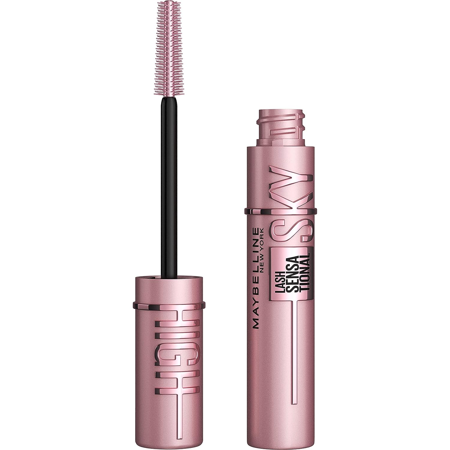 Maybelline New York Lash Sensational Sky High Washable Mascara Makeup, Volumizing, Lengthening, Defining, Curling, Multiplying, Buildable Formula, Very Black, 1 Count