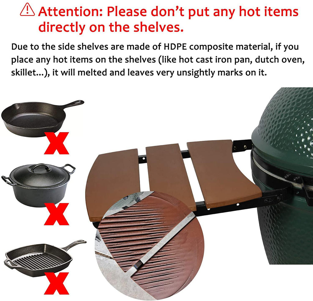 Dracarys Side HDPE Shelves for XL  Grill Mate Accessories Fit for X
