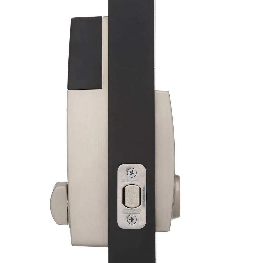 Century Satin Nickel Connect Smart Lock with Alarm and Latitude Lever Handleset