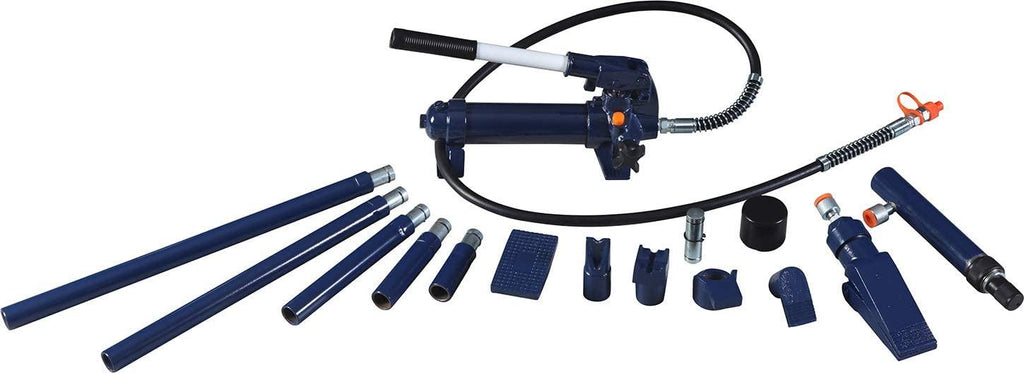 TCE TCE70401 Torin Portable Hydraulic Ram: Auto Body Frame Repair Kit with Blow Mold Carrying StoraCase, 4 Ton (8,000 lb) Capacity, Blue