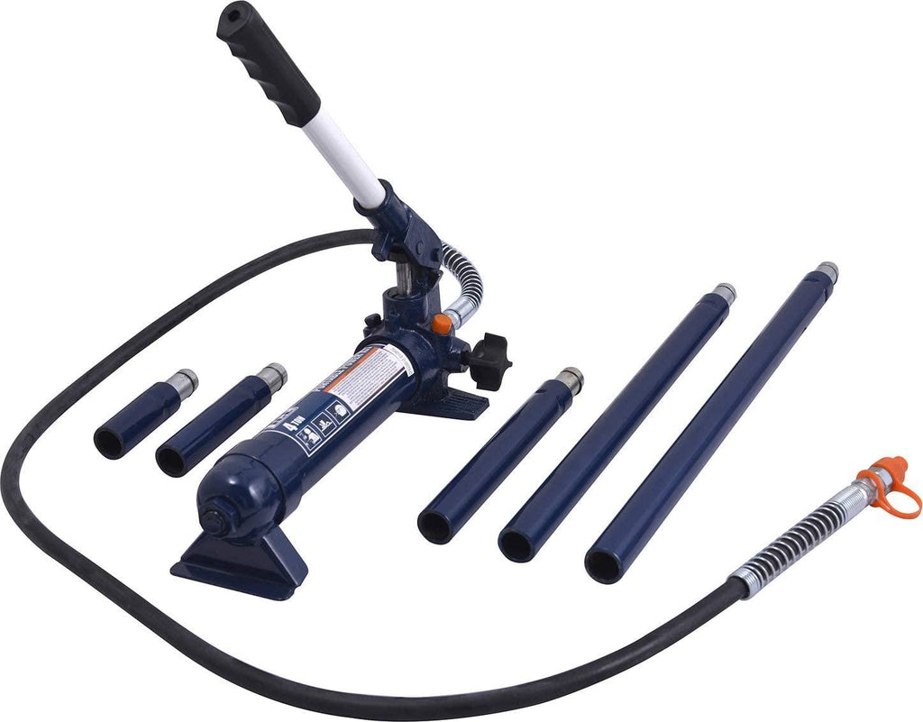 TCE TCE70401 Torin Portable Hydraulic Ram: Auto Body Frame Repair Kit with Blow Mold Carrying StoraCase, 4 Ton (8,000 lb) Capacity, Blue