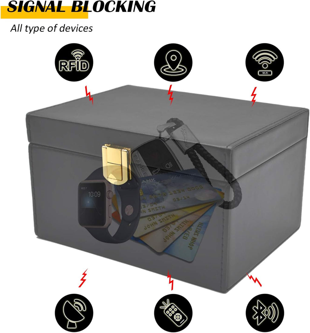 briidea Faraday Box Key Fob Protector, RFID Signal Blocking Box, Faraday Box Signal Blocking Shielding Box for Car Key