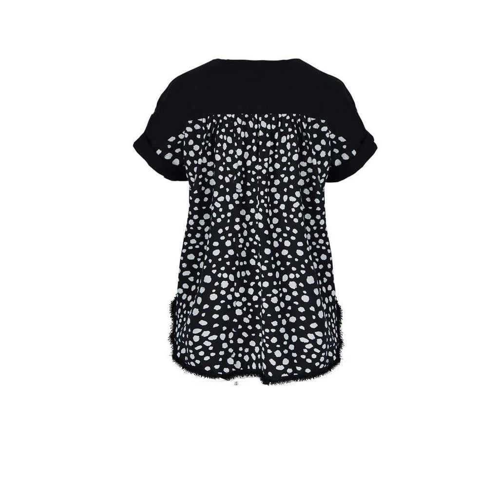 leopard v neck top