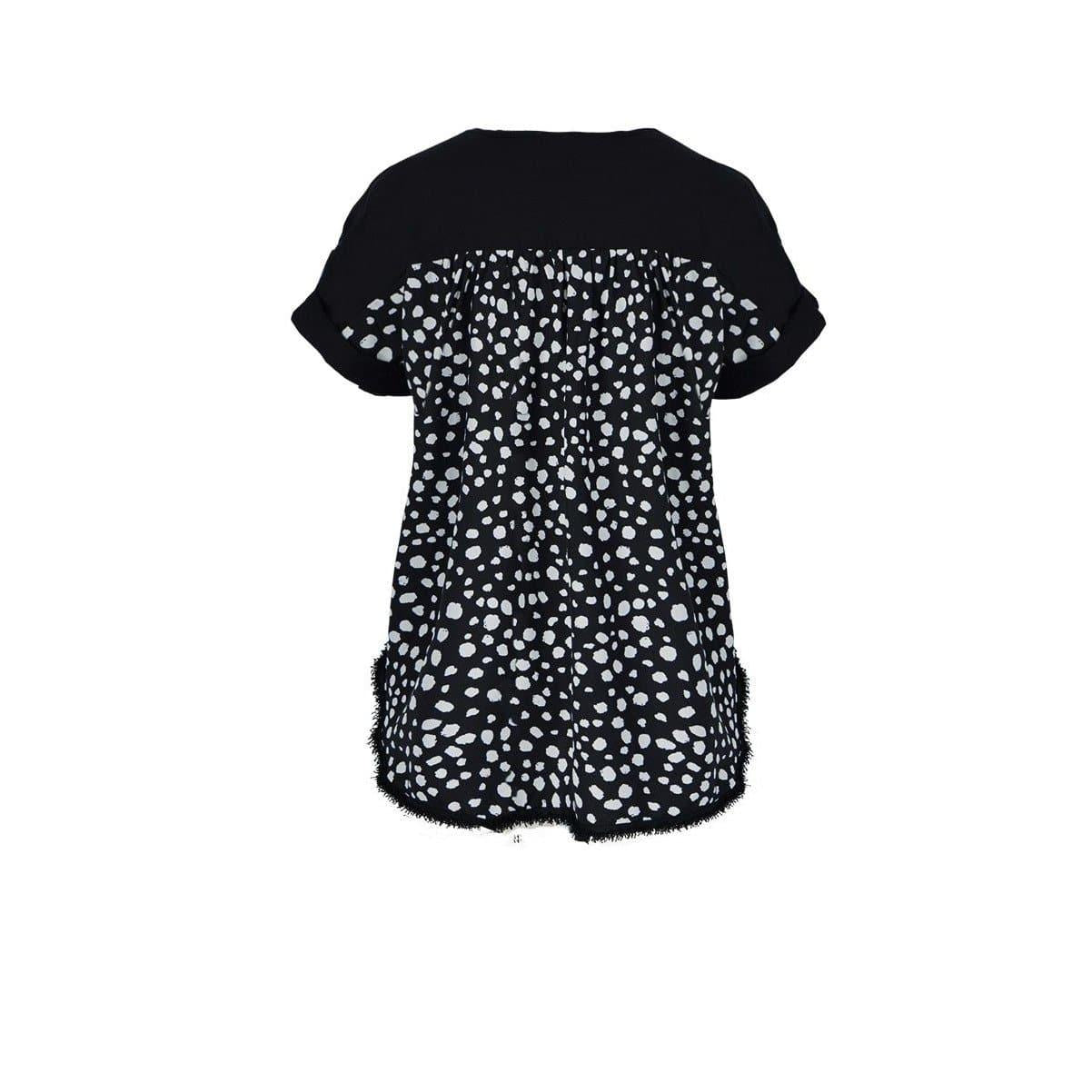 leopard v neck top