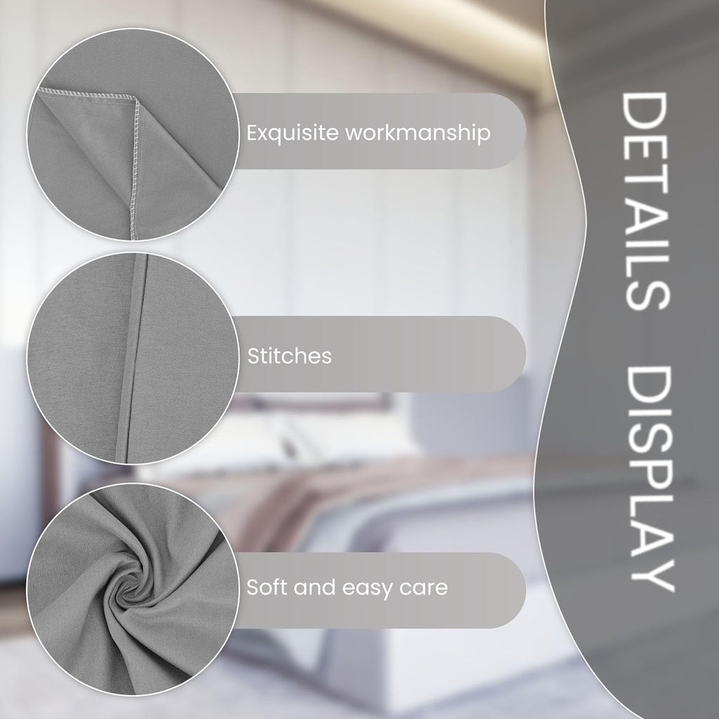 Evolive Ultra Soft Microfiber Body Pillow Cover/Pillowcases 21"x54" with Hidden Zipper Closure (21"x54" Body Pillow Cover, Charcoal Grey)