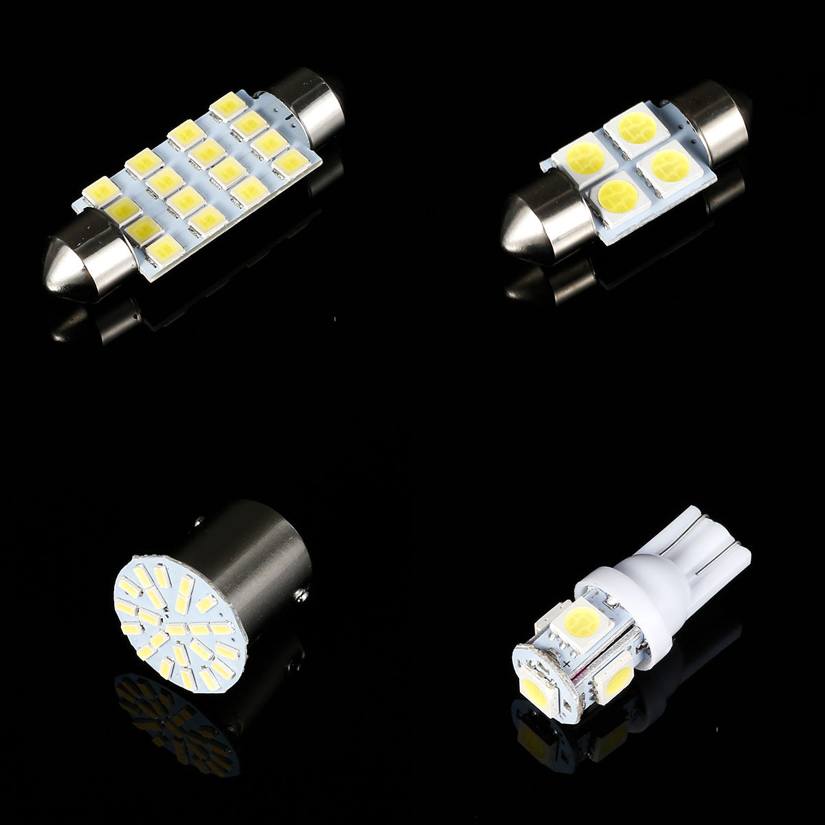 42PCS Xenon White SMD LED Bulb - 6000K Interior Light Bulbs for Cars, RVs &amp; Trunks - T10 Reading Light