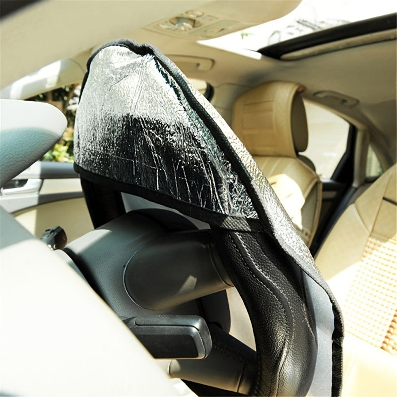 Keep Your Car Cool &amp; Protected - Steering Wheel Sun Shade Cover Fits All SUVs, Trucks &amp; Cars