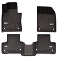 3W Floor Mats for Volvo XC60 (2018-2020) - Front&amp;Rear 2 Rows TPE All Weather Heavy Duty Custom Fit T5 T6 Momentum Floor Liner (Not for Hybrid), Black