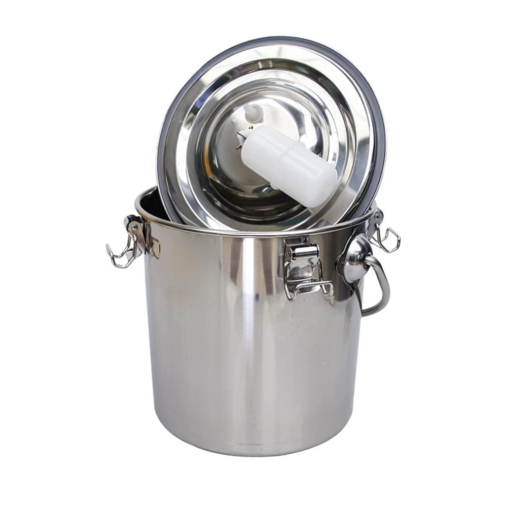 Cow MilMachine 5L Pulsation Vacuum Electric Portable  Steel Kit, High Configuration Double Head Teat Cups for Cow