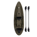 OD Green Sport Fisher Kayak with Paddles and Backrest