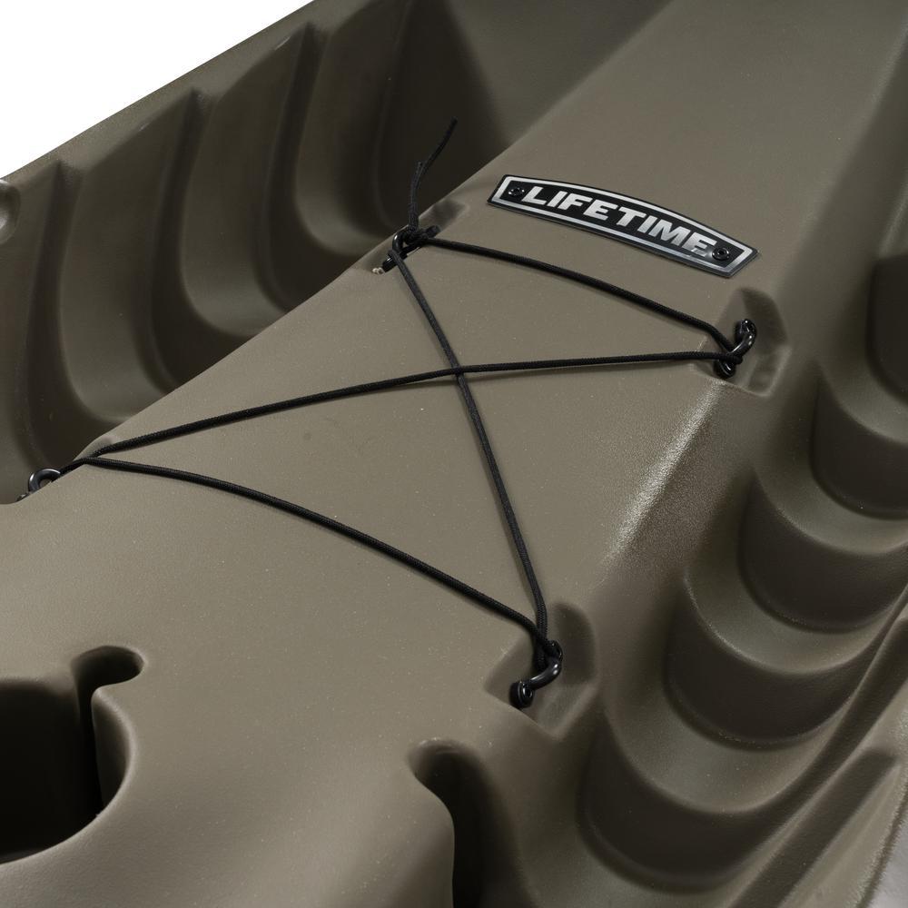 OD Green Sport Fisher Kayak with Paddles and Backrest