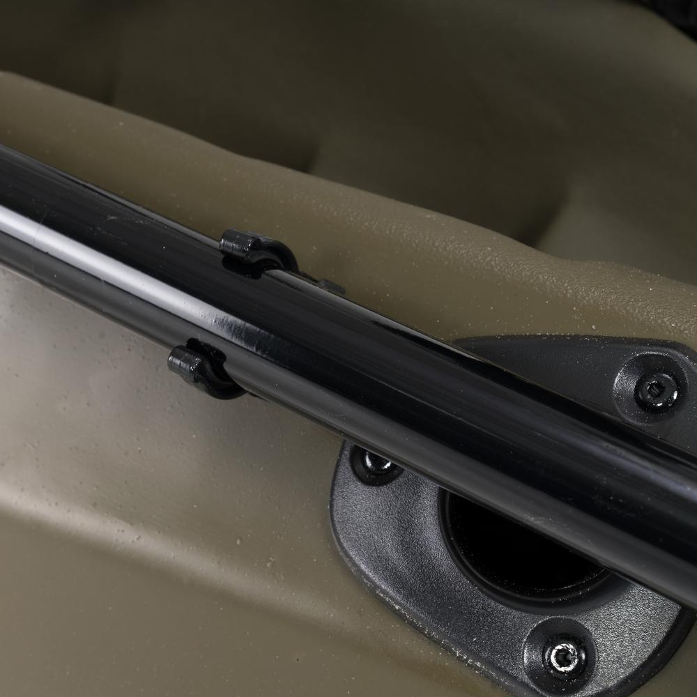 OD Green Sport Fisher Kayak with Paddles and Backrest