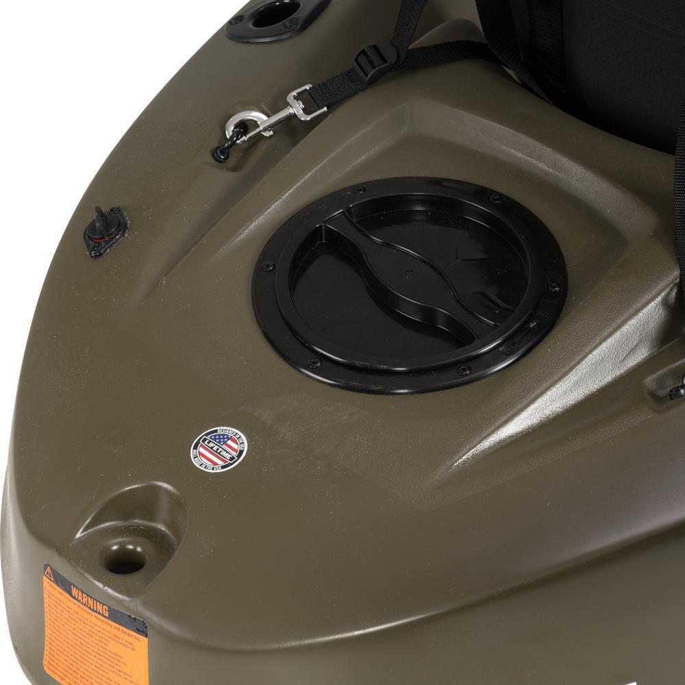 OD Green Sport Fisher Kayak with Paddles and Backrest