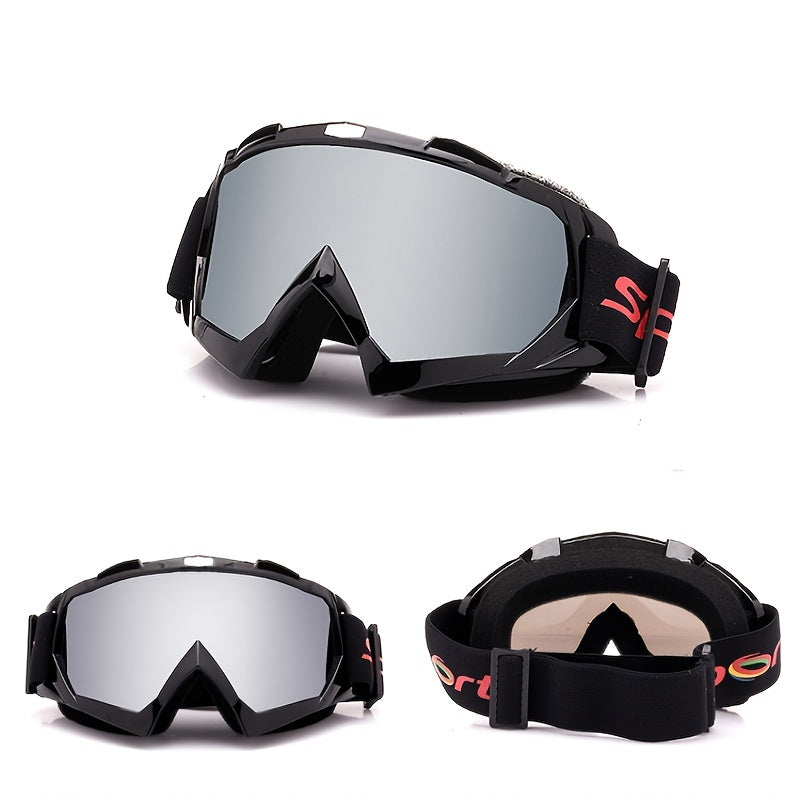 Windproof Motorcycle Glasses Sports Goggles, ATV Windbreak Sand Safety Goggles For Helmet Motorbike Motorcycles Goggles
