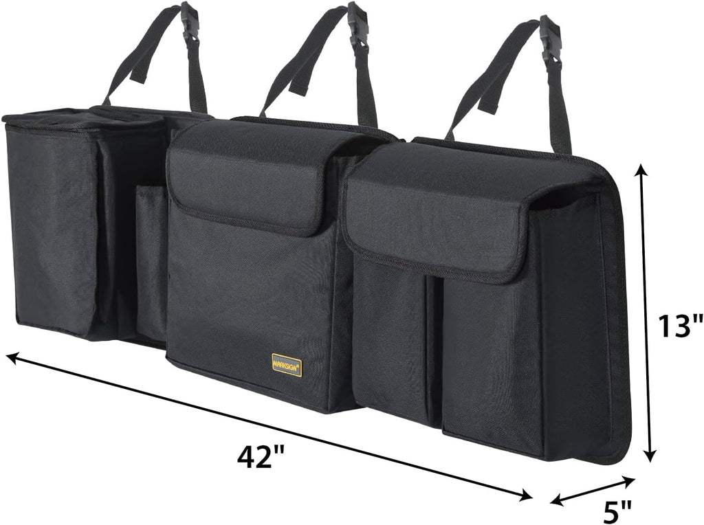 MARKSIGN Deluxe Trunk and Backseat Organizer for Medium or large size SUVs &amp; RVs, Detachable Storage Modules with Built-in Cooler, Patent Pending