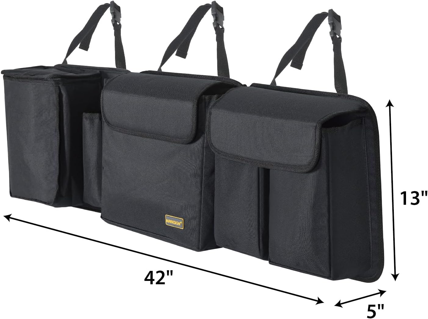 MARKSIGN Deluxe Trunk and Backseat Organizer for Medium or large size SUVs &amp; RVs, Detachable Storage Modules with Built-in Cooler, Patent Pending
