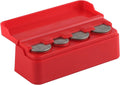 SINGARO Coin Holder for Car, Universal Car Coin Change Organizer, Car Coin Holder Compatible with Coins of Different Sizes, Car Interior Accessories, Suitable for Most Cars, Trucks(Red，2 Pack)