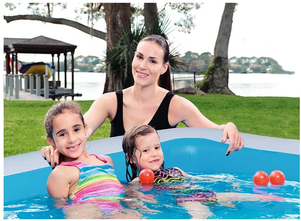 SEYE1° Outdoor Rectangular Swimming Pool Inflatable Household Baby Wear-Resistant Thick Marine Ball Pool Family for Kids AdultsBabiesGarden