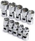 SK 1336 10 Piece 1/4-Inch Drive 12 Point Flex 5-Millimeter to 14-Millimeter Socket Set