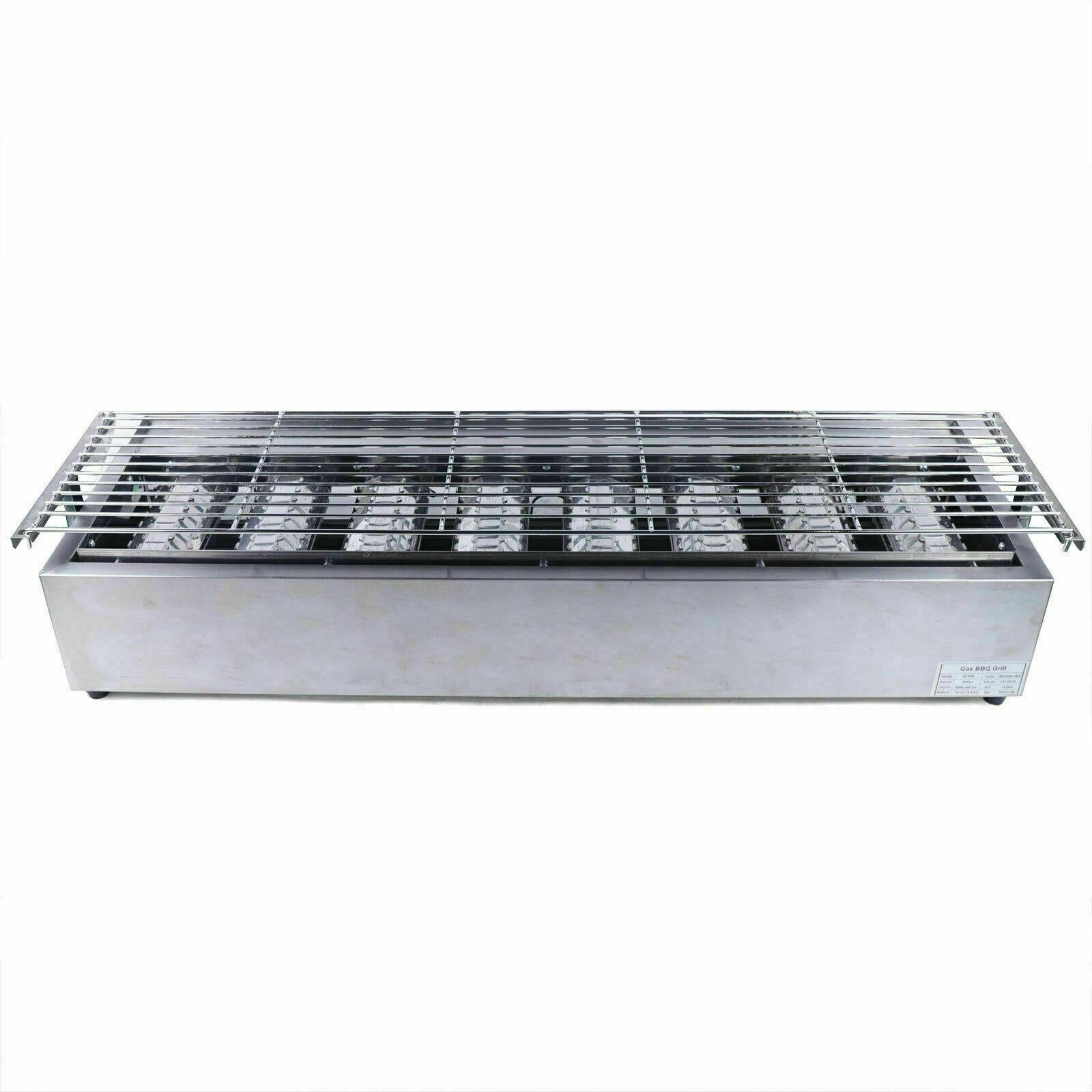 8 Burner CooGas BBQ Barbecue Grill LPG Commercial  Steel Gas Grill