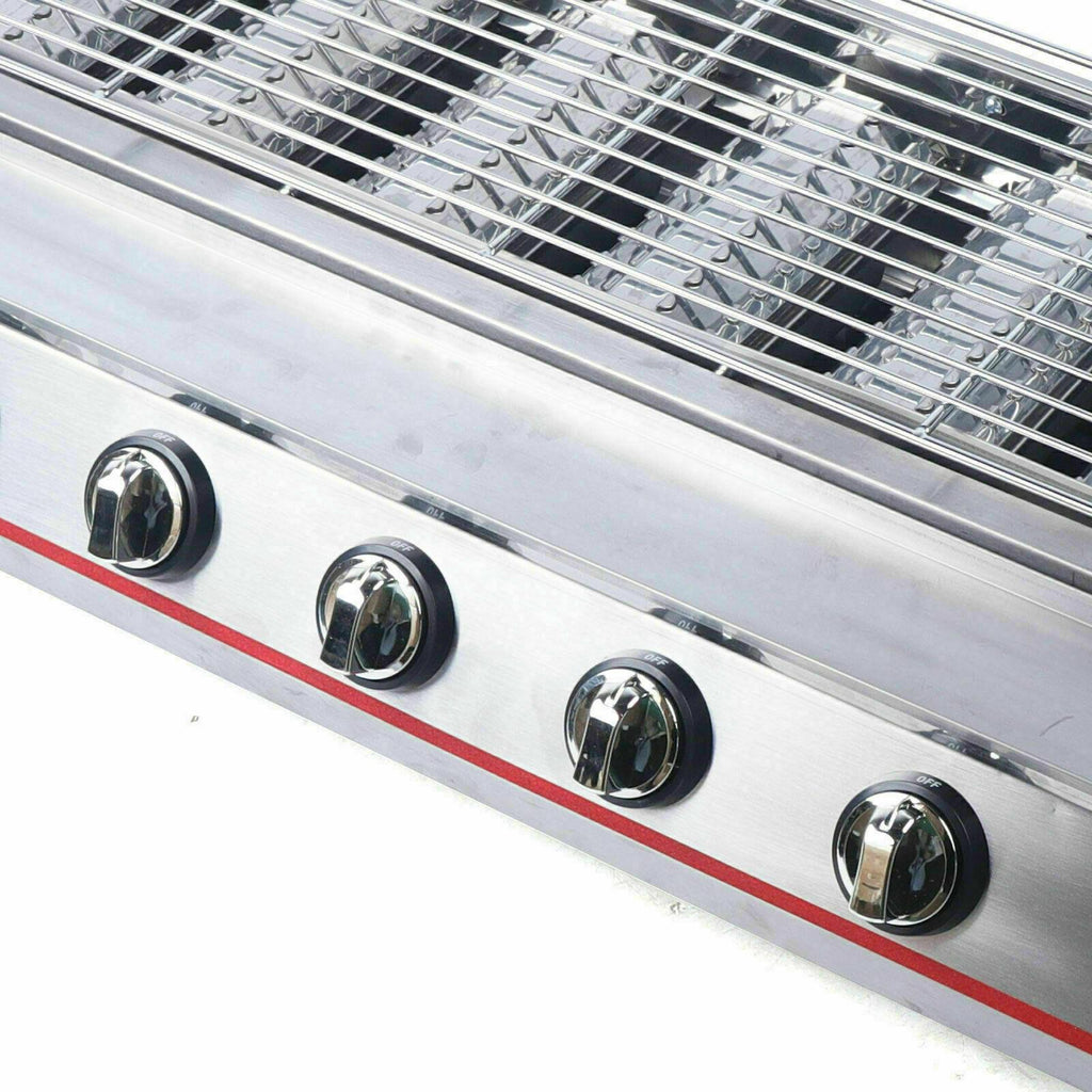 8 Burner CooGas BBQ Barbecue Grill LPG Commercial  Steel Gas Grill