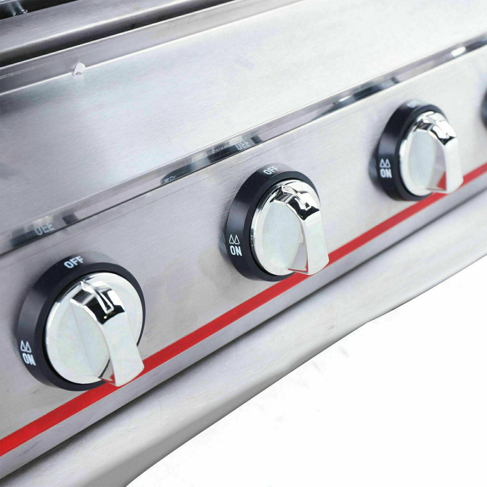 8 Burner CooGas BBQ Barbecue Grill LPG Commercial  Steel Gas Grill