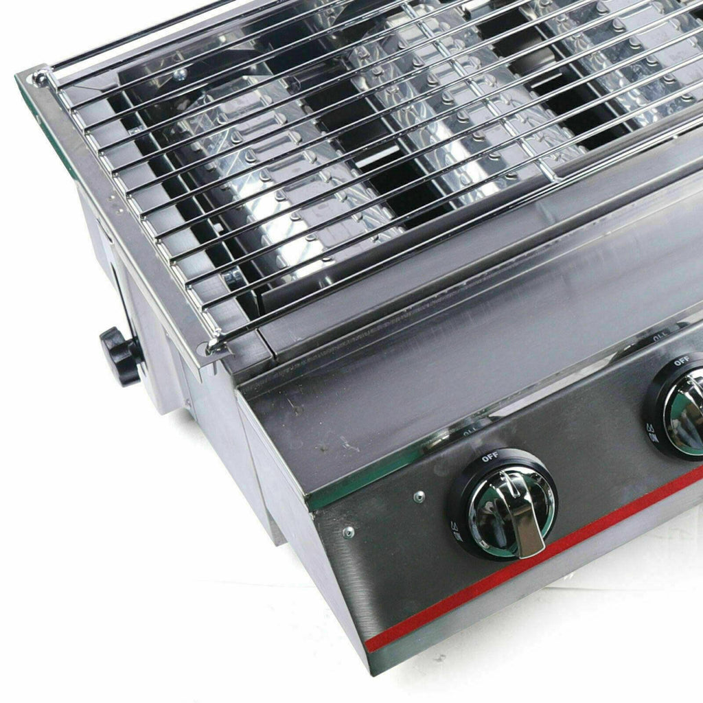 8 Burner CooGas BBQ Barbecue Grill LPG Commercial  Steel Gas Grill
