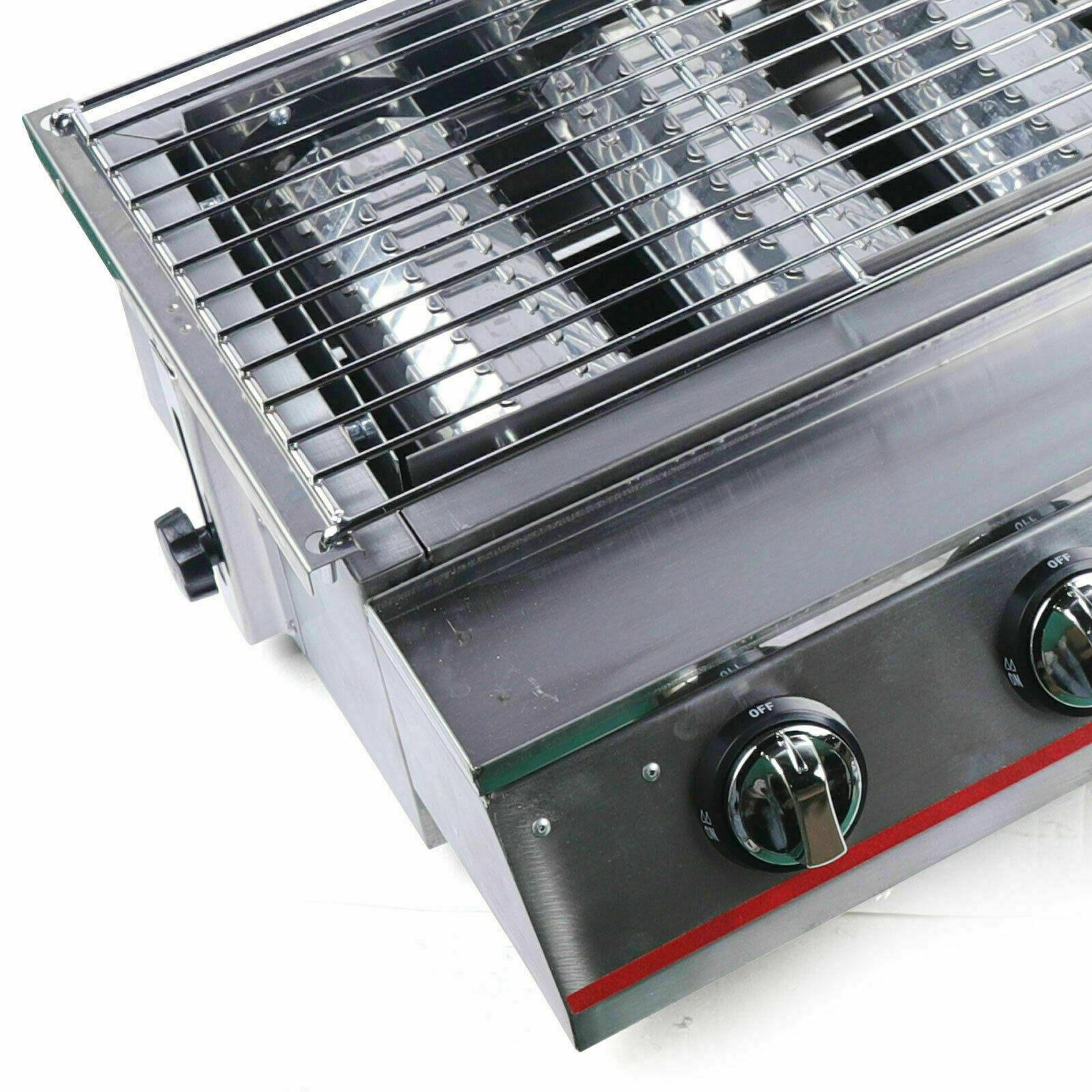 8 Burner CooGas BBQ Barbecue Grill LPG Commercial  Steel Gas Grill