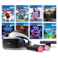 Play Station VR 11-In-1 Deluxe Bundle PS4 &amp; PS5 Compatible: VR Headset, Camera, Move Motion Controllers, Iron Man, VR Worlds, Resident Evil 7, Battlezone, RIGS, Until Dawn, Blood&amp;Truth, Golf