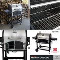 Charcoal Grill X-LarPremium Dual Chamber 816 Square Inches of CooSpace