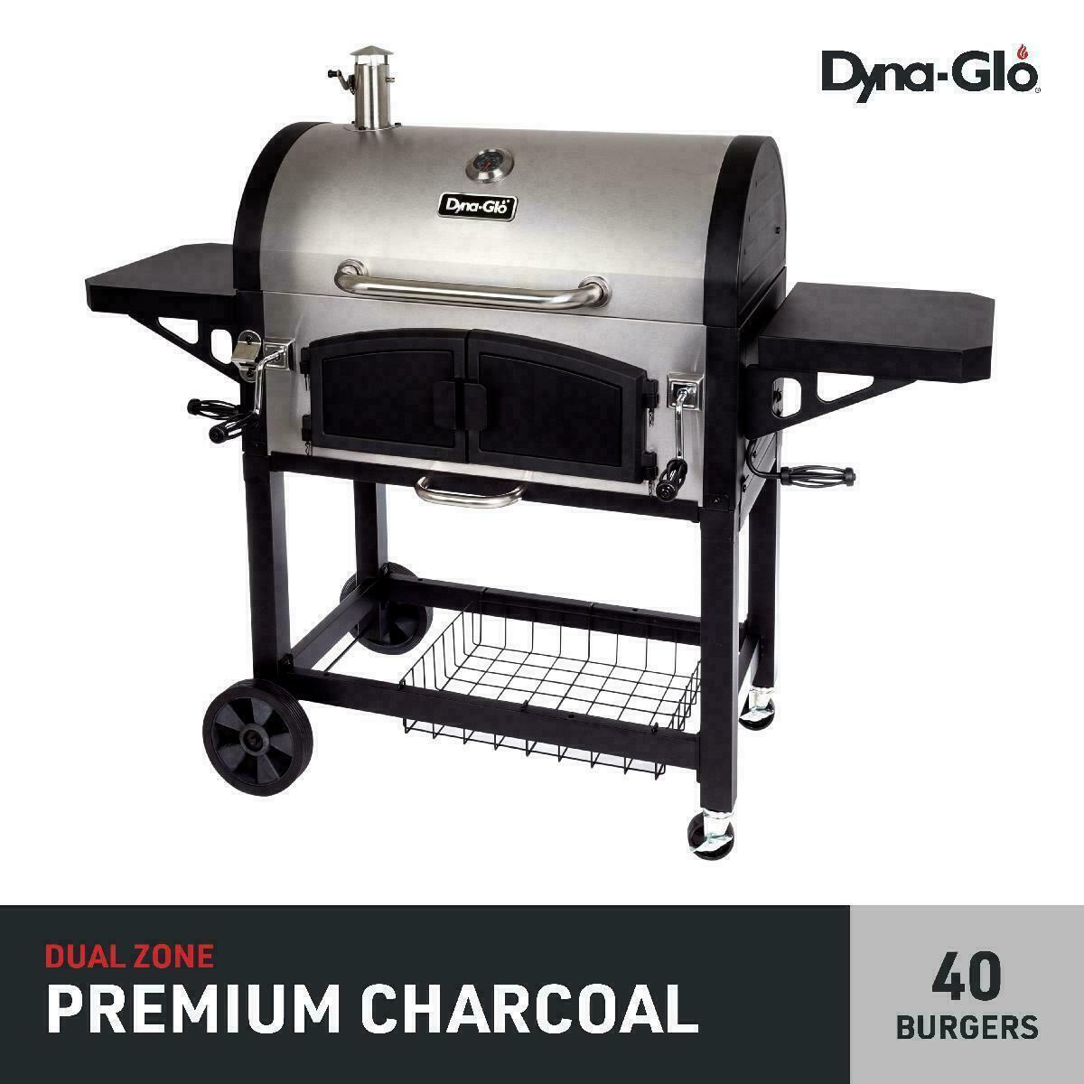 Charcoal Grill X-LarPremium Dual Chamber 816 Square Inches of CooSpace