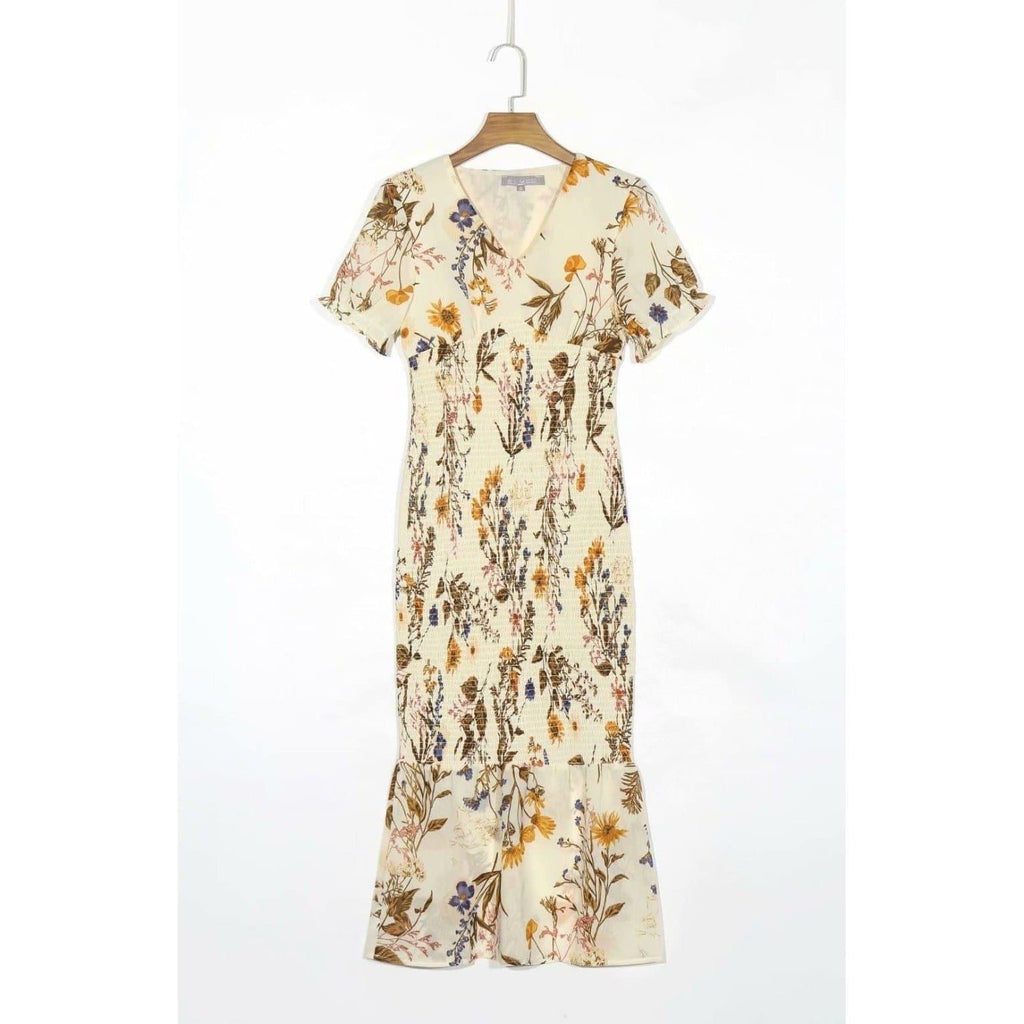vintage autumn midi dress