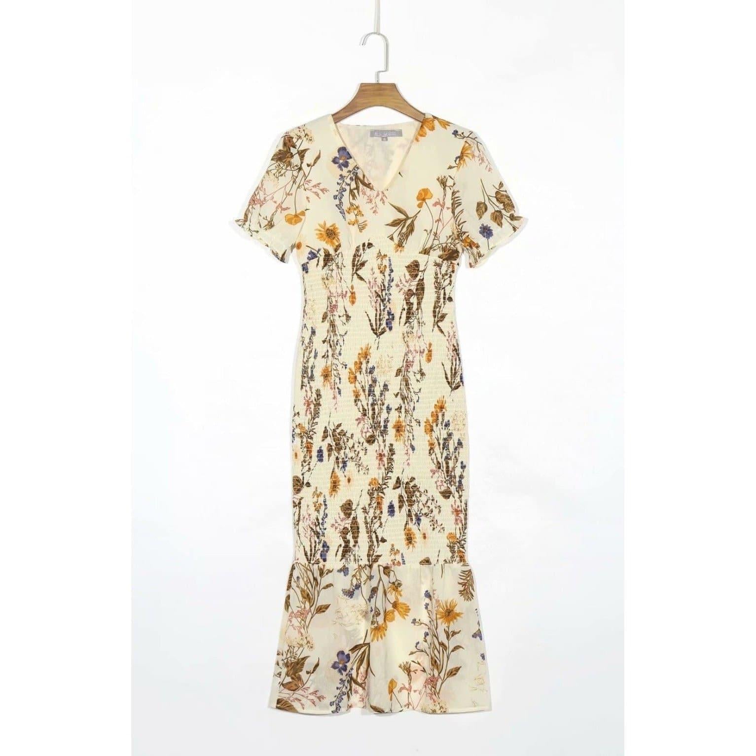 vintage autumn midi dress