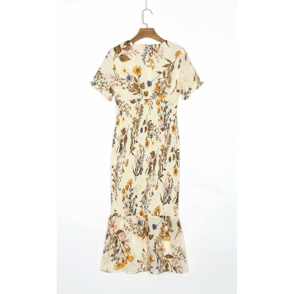 vintage autumn midi dress