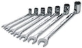 S K Hand Tools SKT86132 7 Piece SuperKrome Flex Fractional Combination Wrench Set