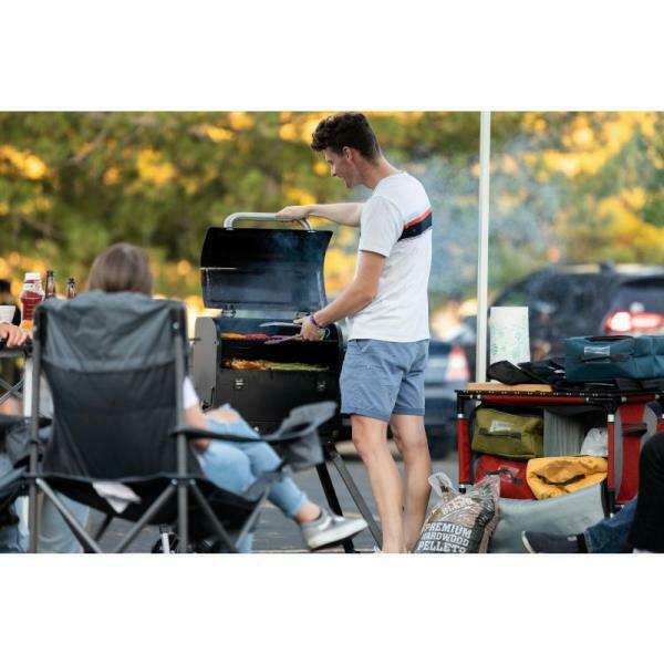 Pursuit Portable Pellet Grill Freestanding  Steel 501 Sq. Inch