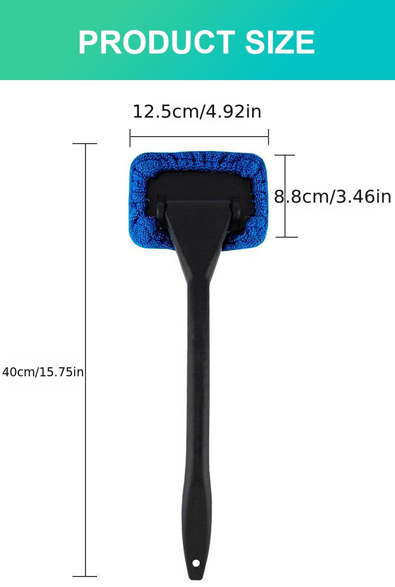 2PCS Window Cleaning Brush Kit: Get That Spotless Car Window Look With This Windshield Cleaning Wash Tool!
