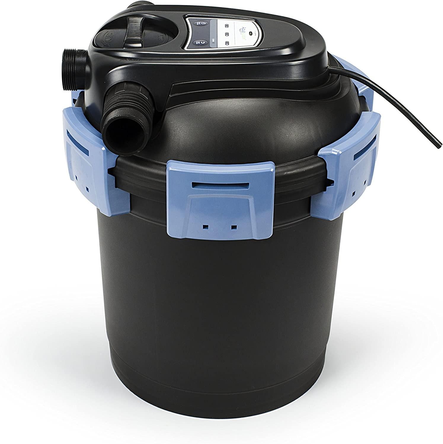 Aquascape 95053 UltraKlean 2000 Gallon Biological Pressure Filter with 14 Watt UV Clarifier Sterilizer for Pond Water Feature, 2,700 GPH