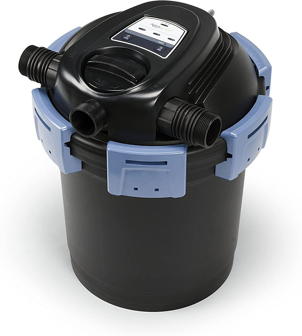 Aquascape 95053 UltraKlean 2000 Gallon Biological Pressure Filter with 14 Watt UV Clarifier Sterilizer for Pond Water Feature, 2,700 GPH