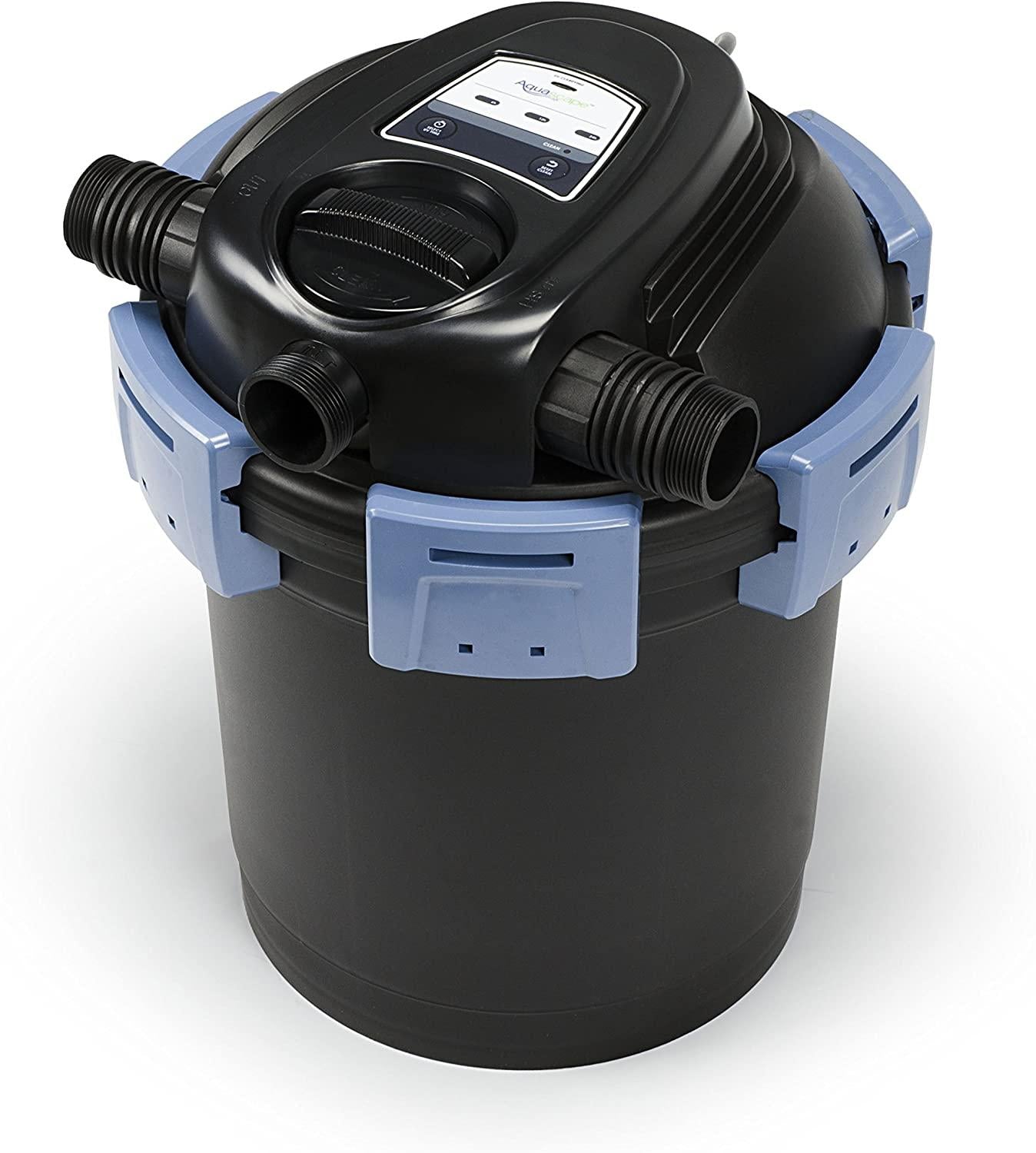 Aquascape 95053 UltraKlean 2000 Gallon Biological Pressure Filter with 14 Watt UV Clarifier Sterilizer for Pond Water Feature, 2,700 GPH