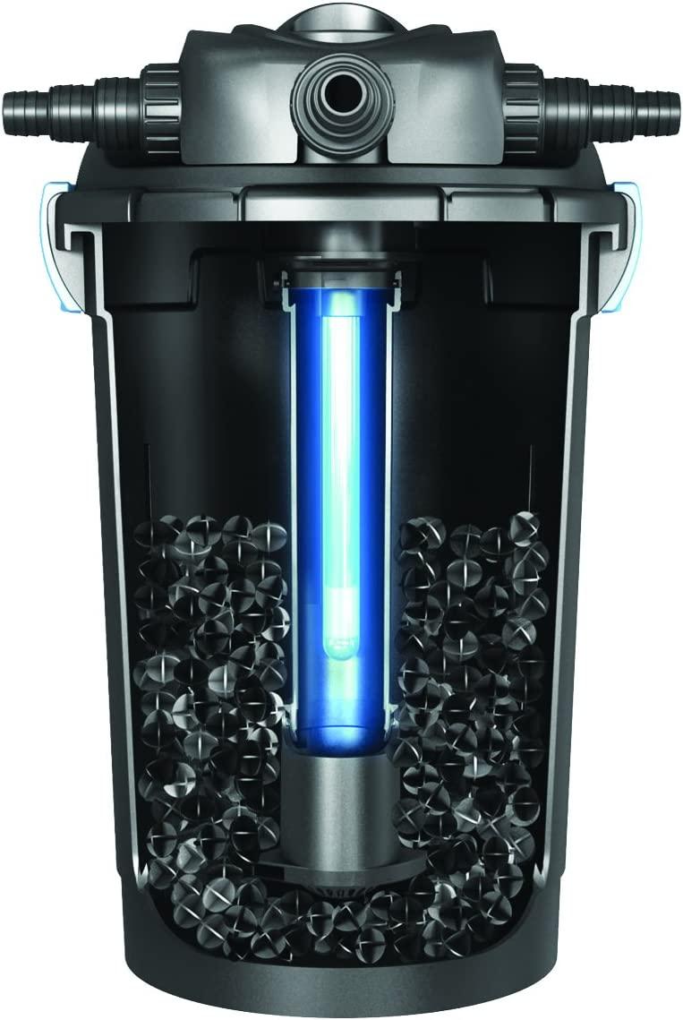 Aquascape 95053 UltraKlean 2000 Gallon Biological Pressure Filter with 14 Watt UV Clarifier Sterilizer for Pond Water Feature, 2,700 GPH